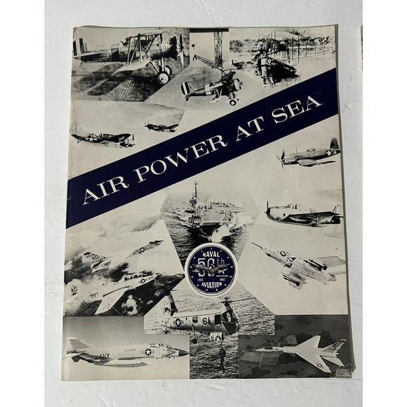 Air Power at Sea, Naval Force Atlantic Fleet, 50th Ann Naval Air‎ Lot Of 2 Navy - Picture 4 of 12